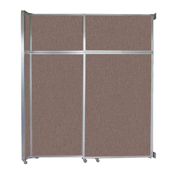 Operable Wall Sliding Room Divider 6'10" x 8'5-1/4" Latte Fabric
